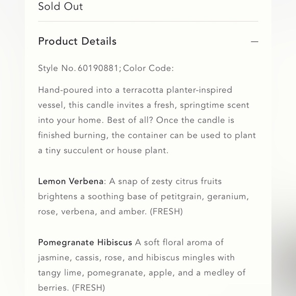 Anthropologie Blooming Terracotta Planter Candle NEW - Picture 3 of 9